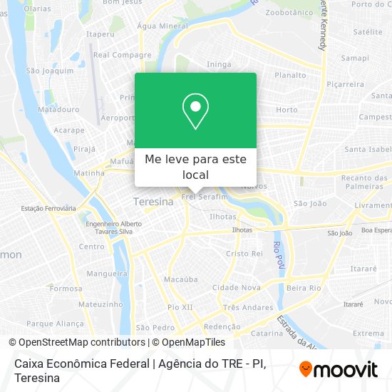 Caixa Econômica Federal | Agência do TRE - PI mapa