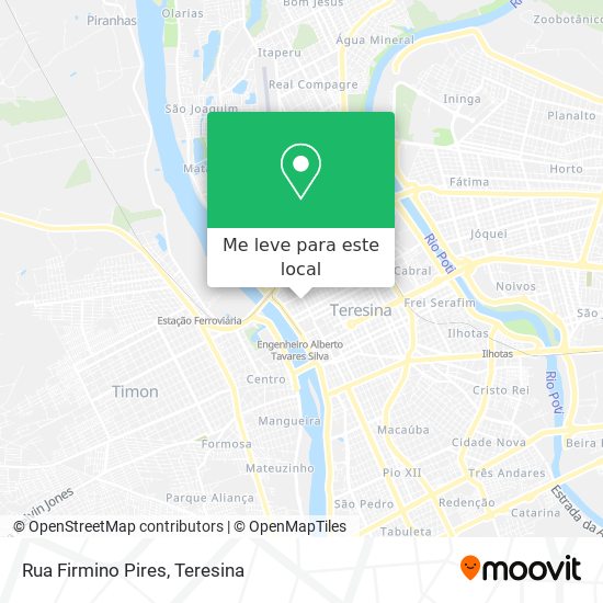 Rua Firmino Pires mapa