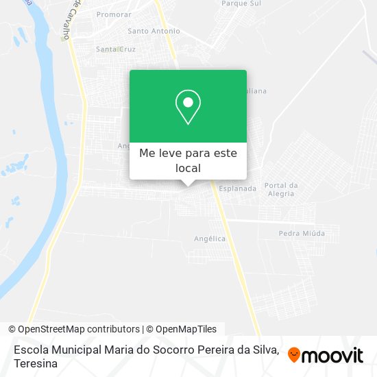 Escola Municipal Maria do Socorro Pereira da Silva mapa