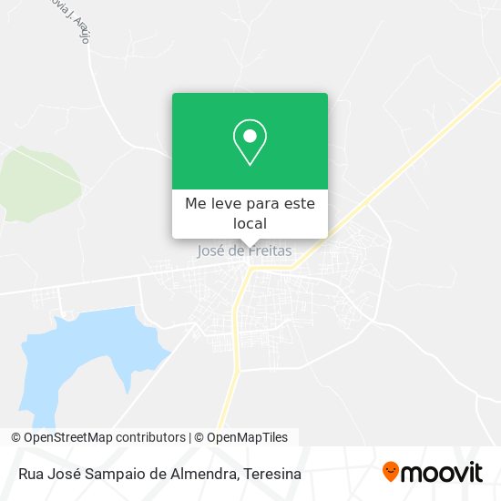Rua José Sampaio de Almendra mapa
