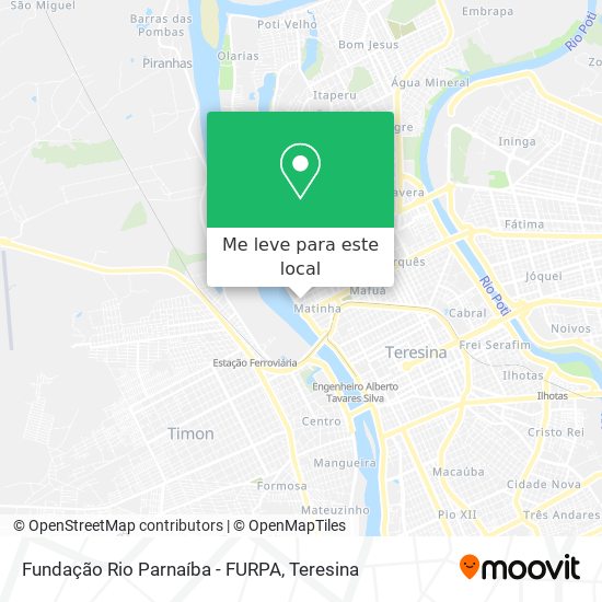 Fundação Rio Parnaíba - FURPA mapa
