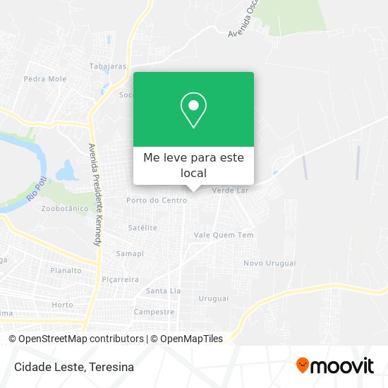 Cidade Leste mapa