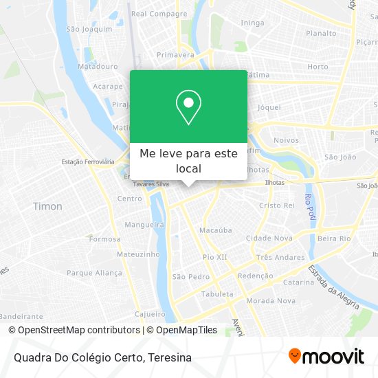 Quadra Do Colégio Certo mapa