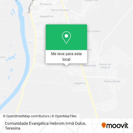 Comunidade Evangélica Hebrom Irmã Dulce mapa