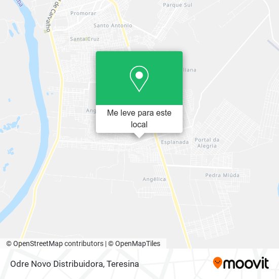 Odre Novo Distribuidora mapa