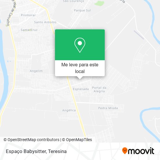 Espaço Babysitter mapa