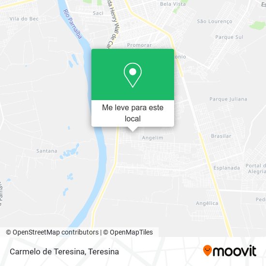 Carmelo de Teresina mapa