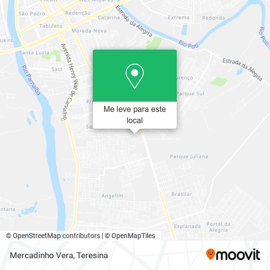 Mercadinho Vera mapa