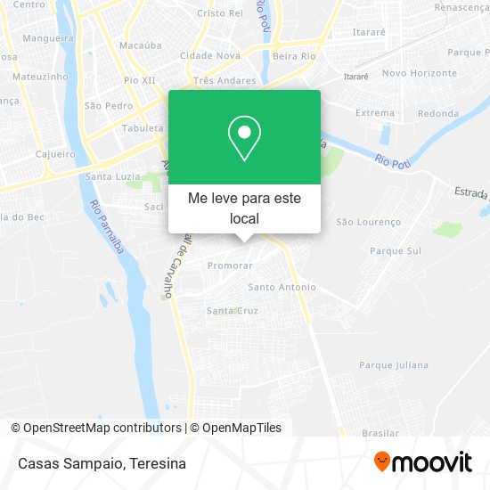 Casas Sampaio mapa