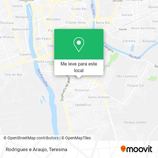 Rodrigues e Araujo mapa