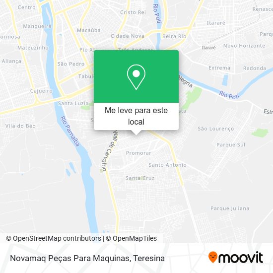 Novamaq Peças Para Maquinas mapa