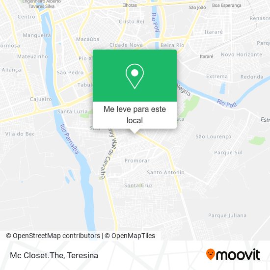 Mc Closet.The mapa