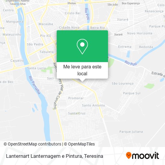 Lanternart Lanternagem e Pintura mapa