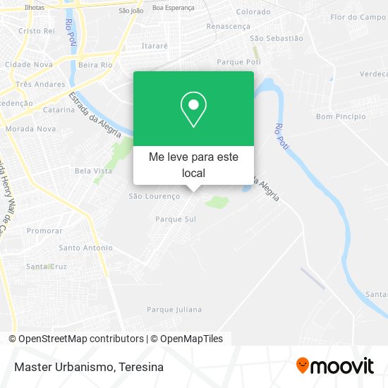 Master Urbanismo mapa