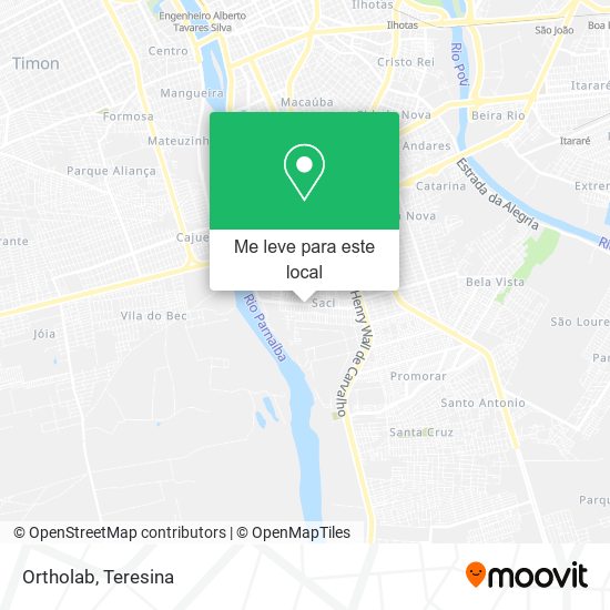 Ortholab mapa