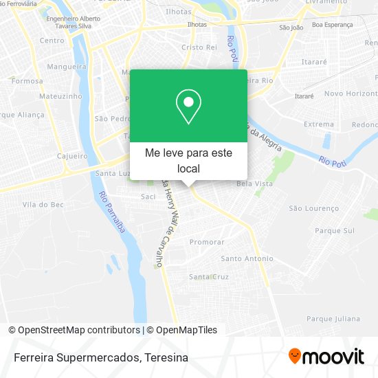 Ferreira Supermercados mapa