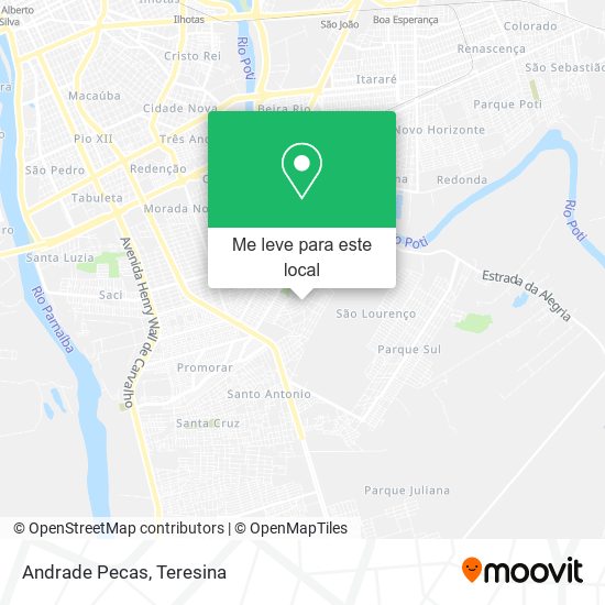 Andrade Pecas mapa