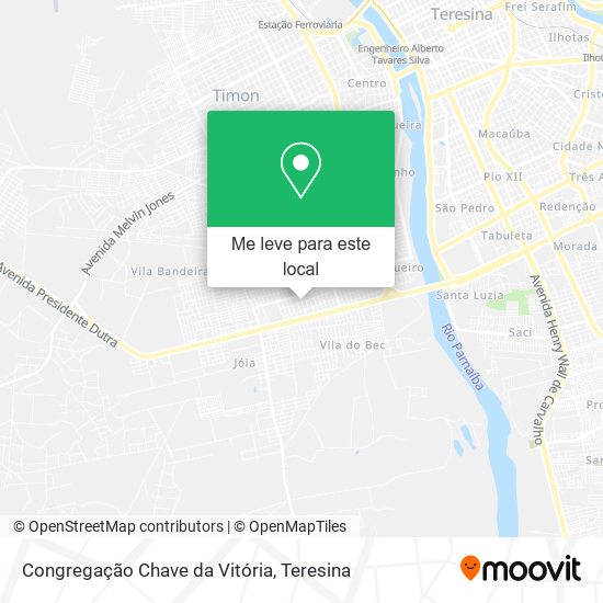 Congregação Chave da Vitória mapa