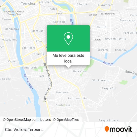 Cbs Vidros mapa