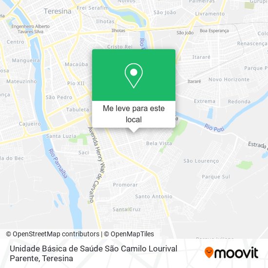 Unidade Básica de Saúde São Camilo Lourival Parente mapa