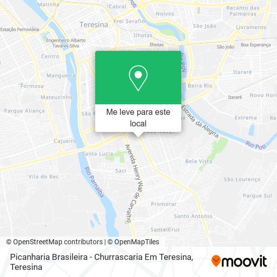 Picanharia Brasileira - Churrascaria Em Teresina mapa