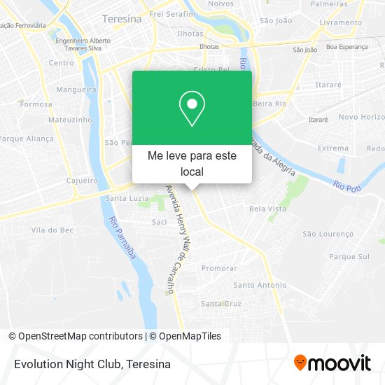 Evolution Night Club mapa