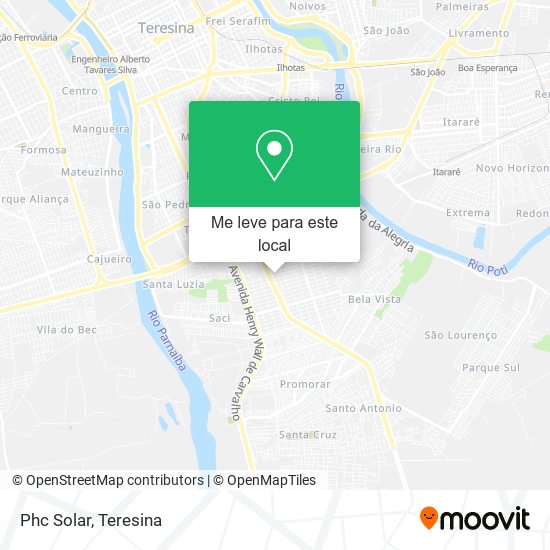 Phc Solar mapa