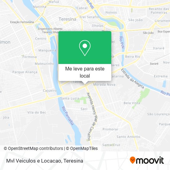 Mvl Veiculos e Locacao mapa