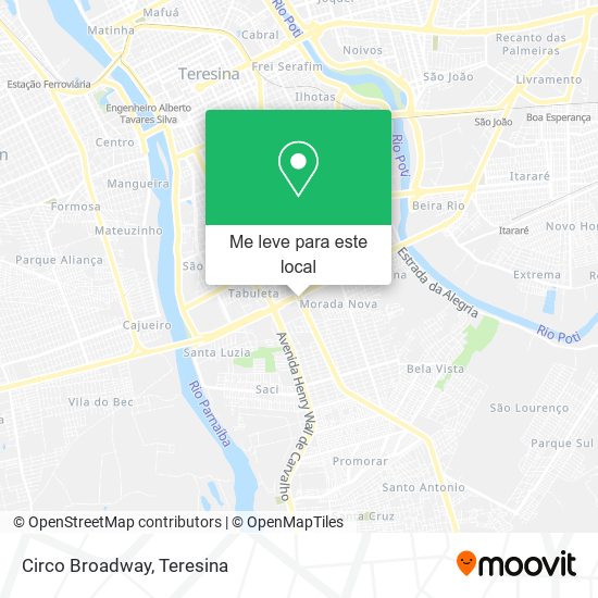 Circo Broadway mapa