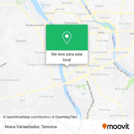 Niana Variaedades mapa