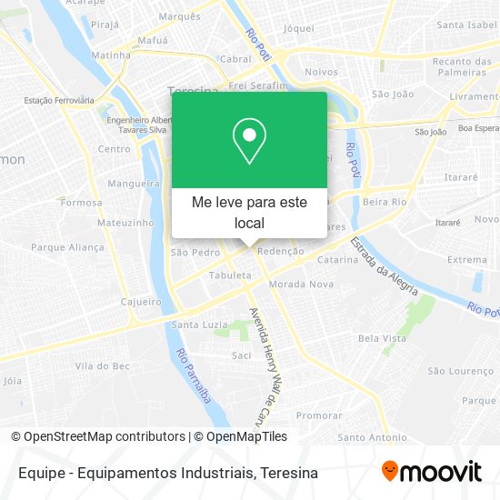 Equipe - Equipamentos Industriais mapa