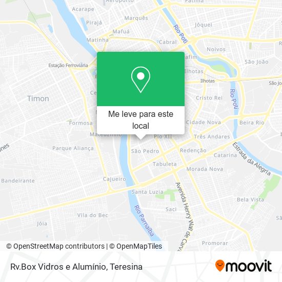 Rv.Box Vidros e Alumínio mapa