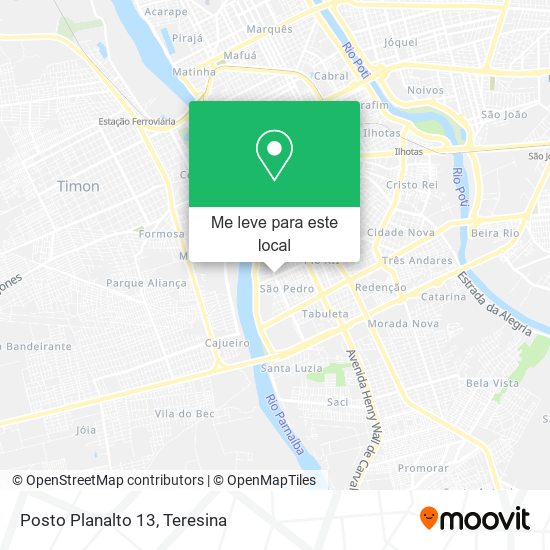 Posto Planalto 13 mapa