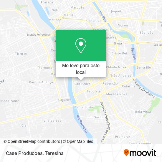 Case Producoes mapa