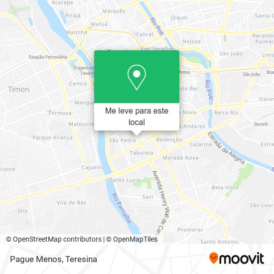 Pague Menos mapa