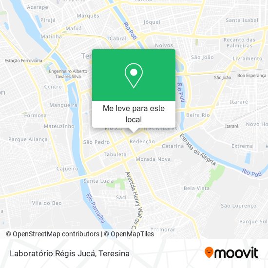 Laboratório Régis Jucá mapa