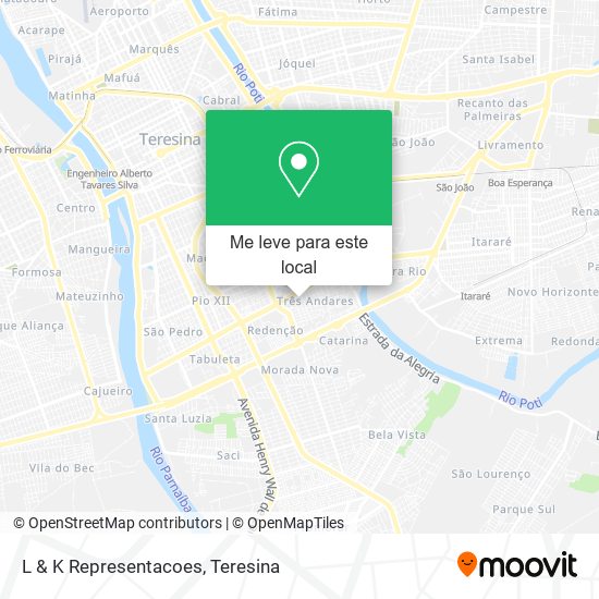 L & K Representacoes mapa