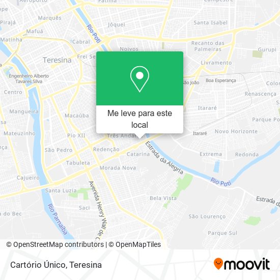 Cartório Único mapa