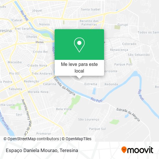 Espaço Daniela Mourao mapa