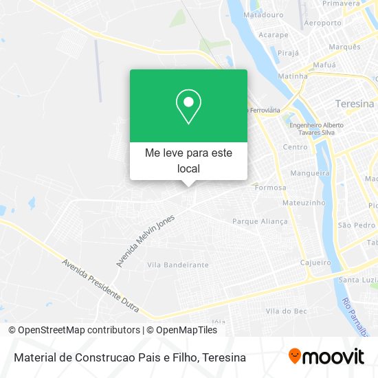 Material de Construcao Pais e Filho mapa