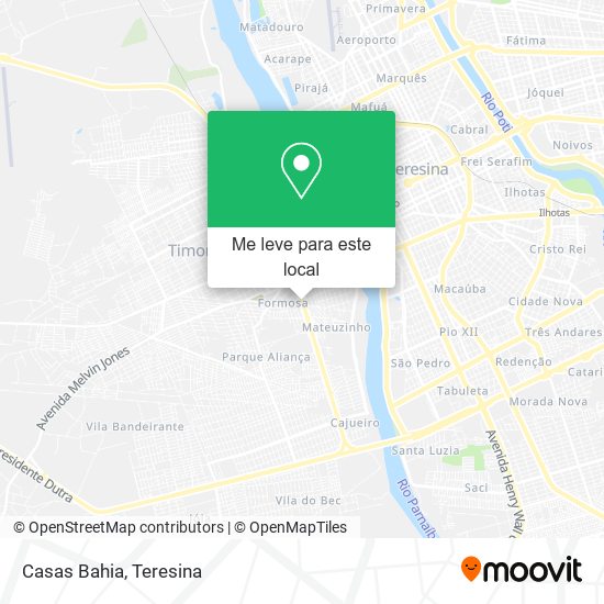 Casas Bahia mapa