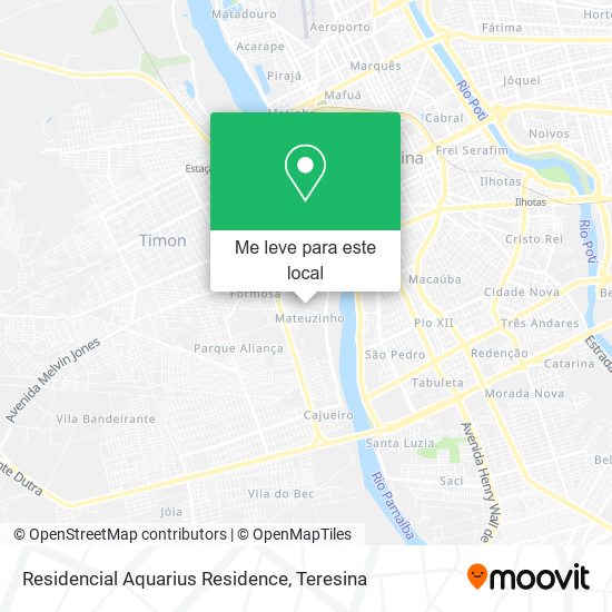 Residencial Aquarius Residence mapa