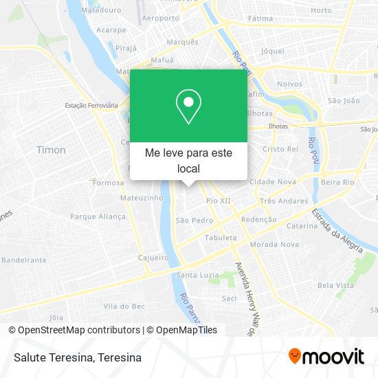 Salute Teresina mapa