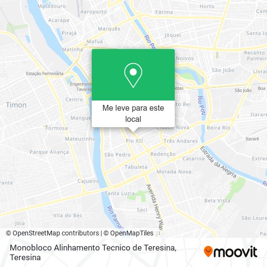 Monobloco Alinhamento Tecnico de Teresina mapa