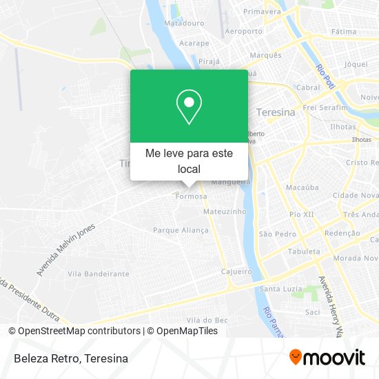 Beleza Retro mapa
