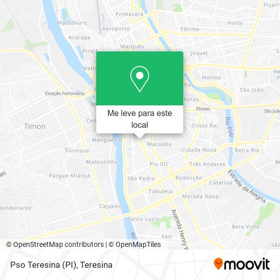 Pso Teresina (PI) mapa