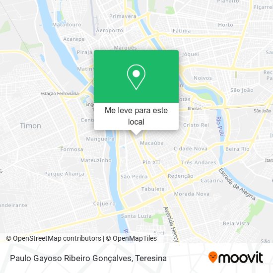 Paulo Gayoso Ribeiro Gonçalves mapa