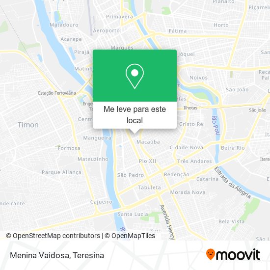 Menina Vaidosa mapa