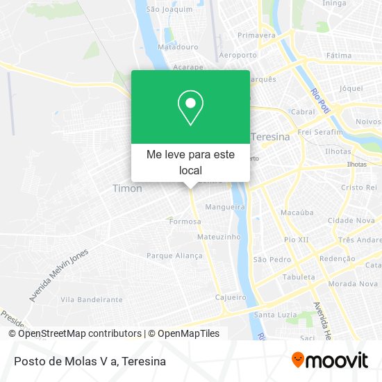 Posto de Molas V a mapa