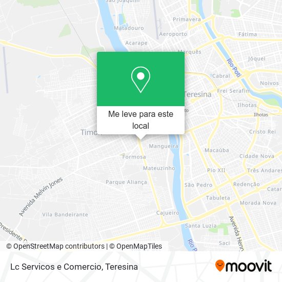 Lc Servicos e Comercio mapa